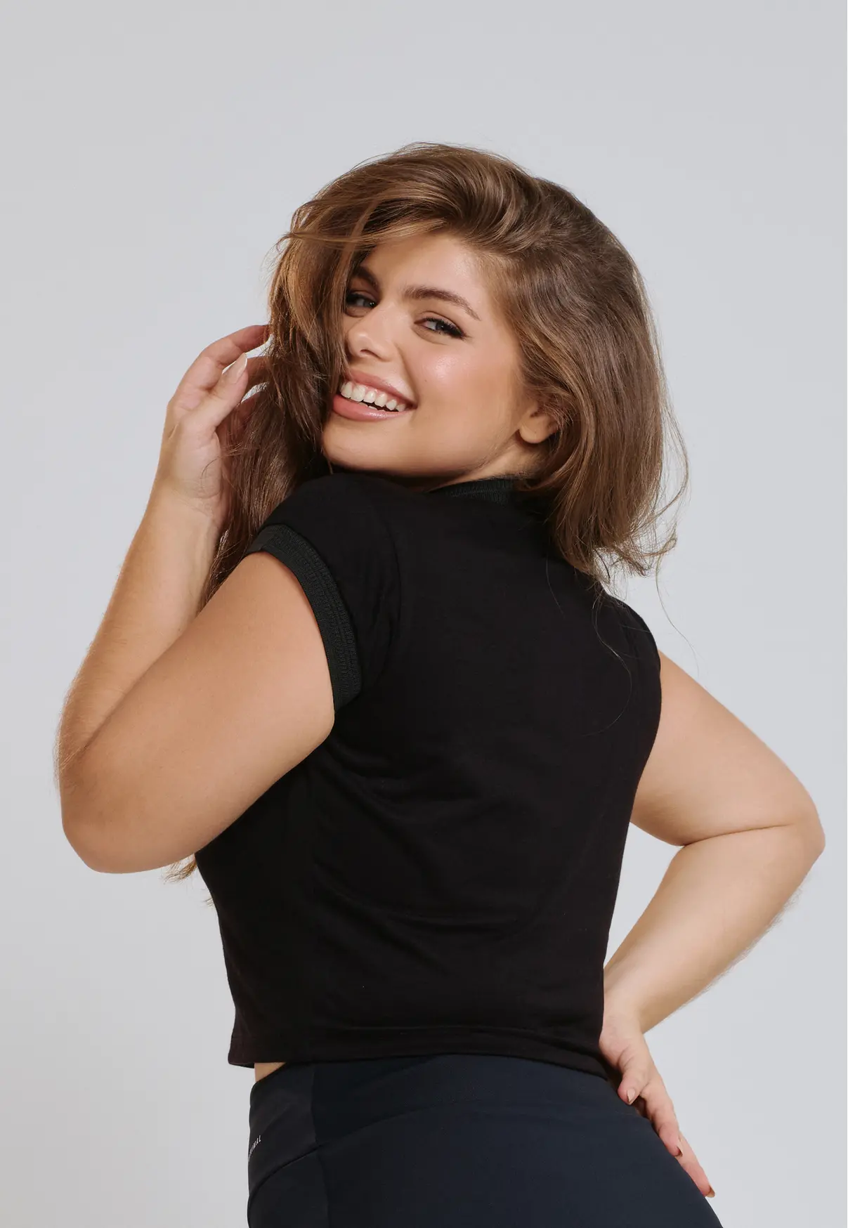 CAMISA POLO FEMININA 100% ALGODÃO TENISTA PRETO