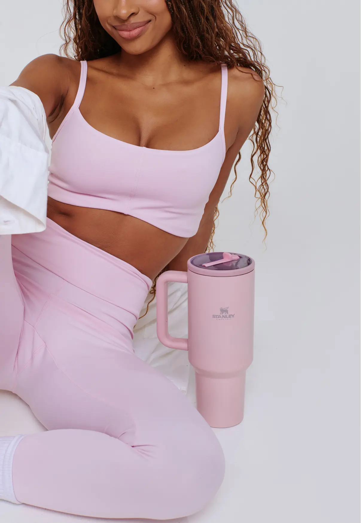 TOP EMBUTIDO DECOTE CANOA MINIMAL LIGHT PINK
