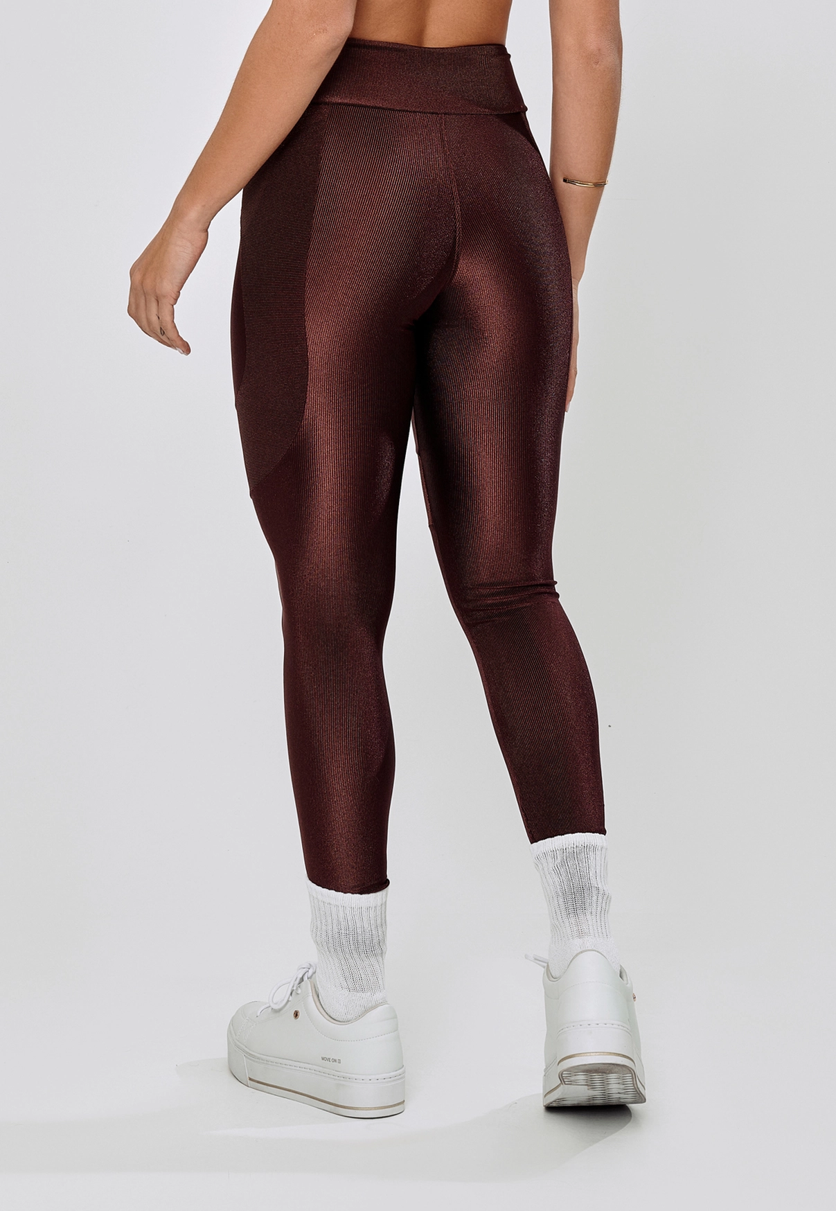 LEGGING RECORTE FRENTE POLIAMIDA - BROWN