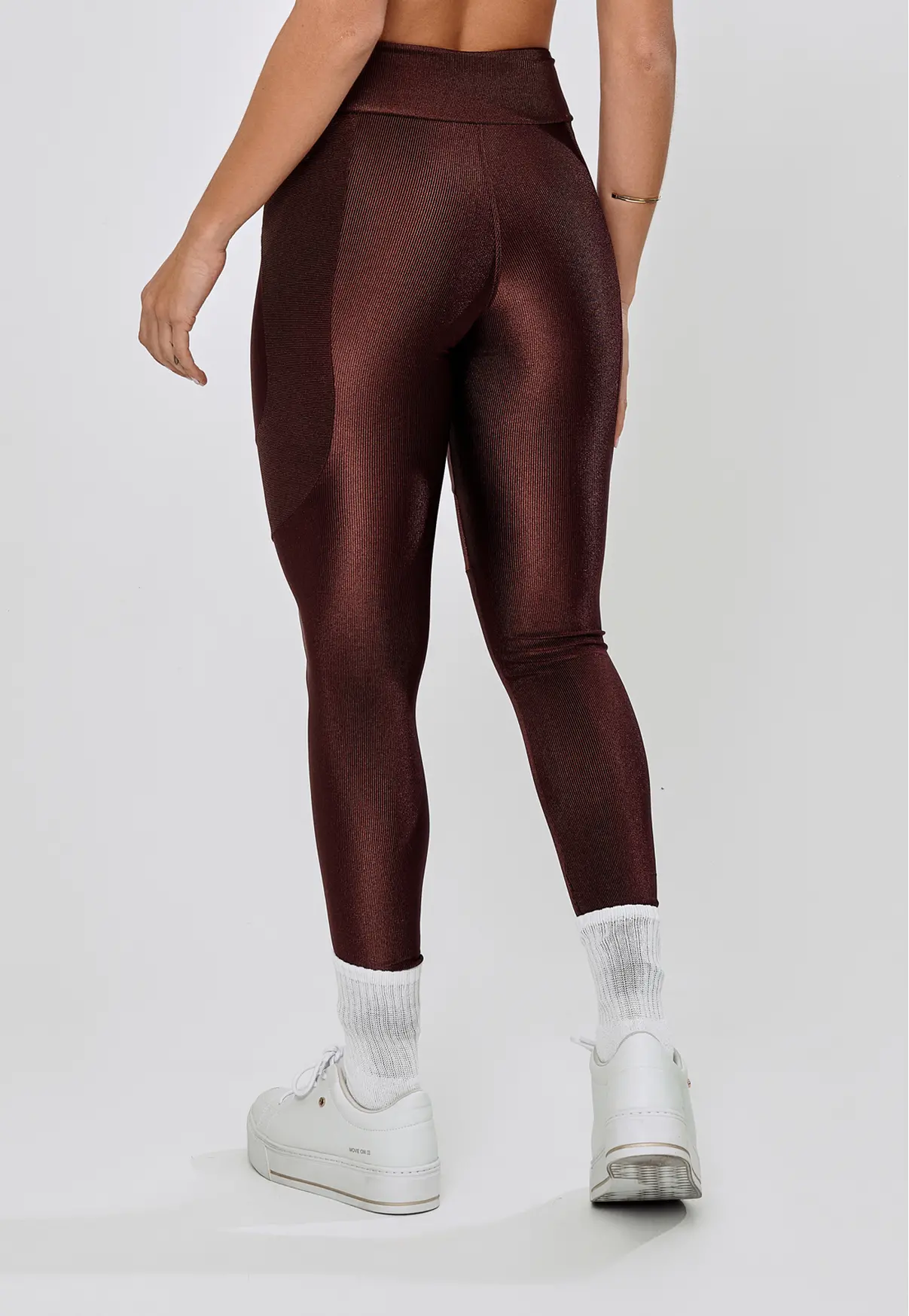 LEGGING RECORTE LATERAL - BROWN