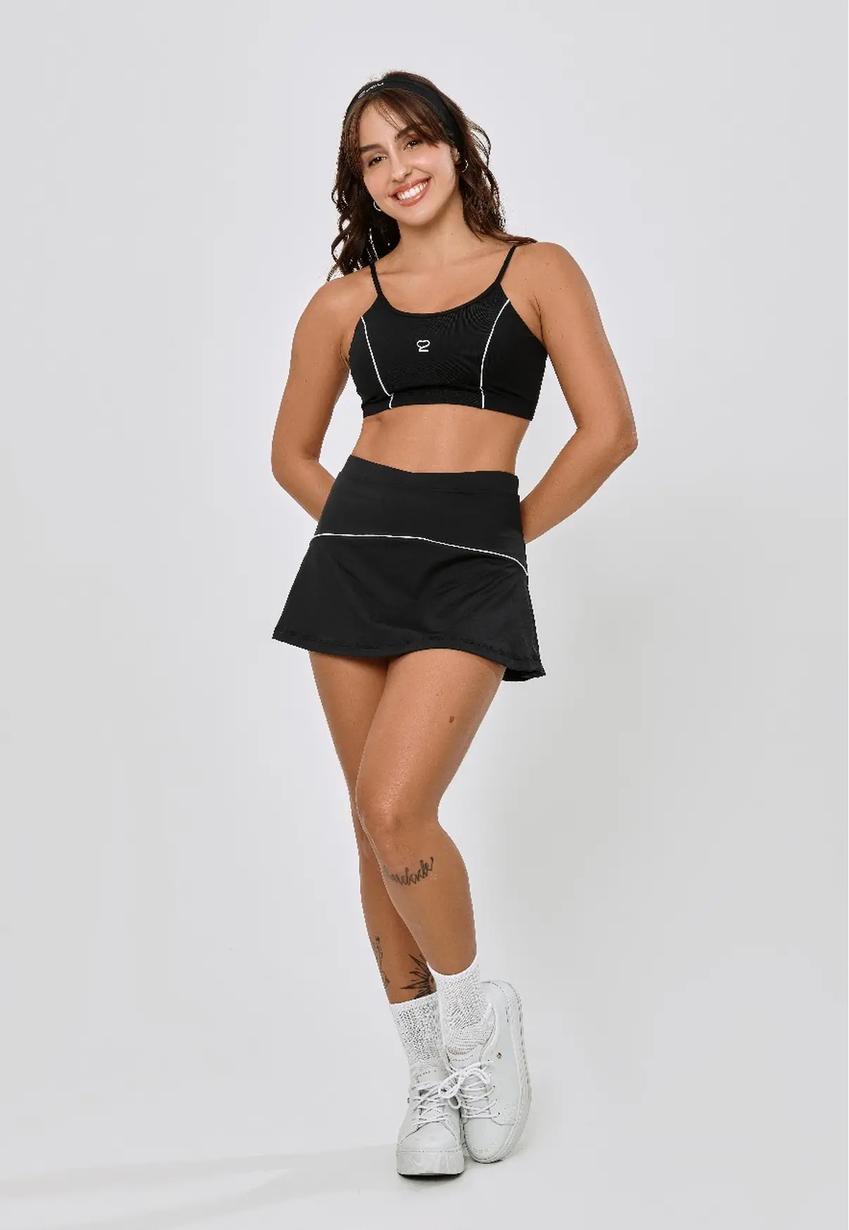 SHORT SAIA TENISTA PRETO