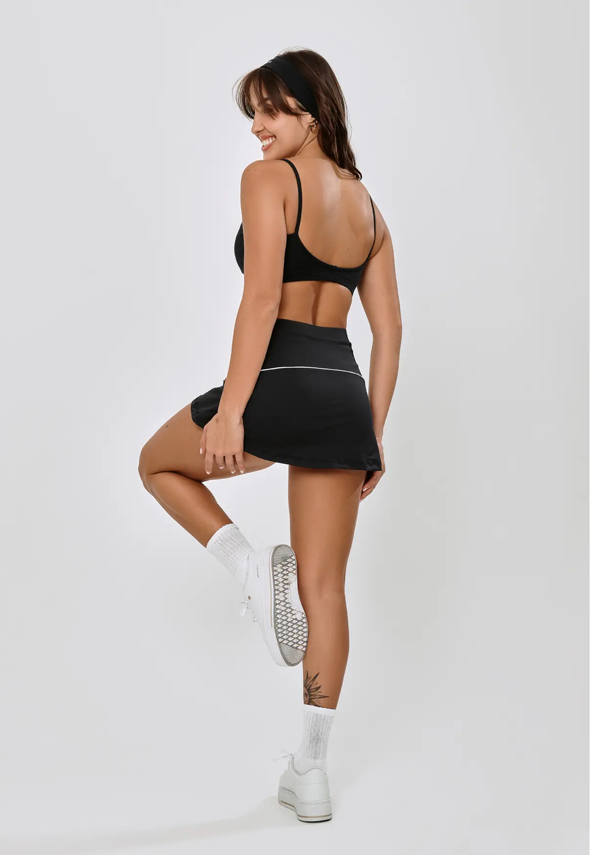 SHORT SAIA TENISTA PRETO