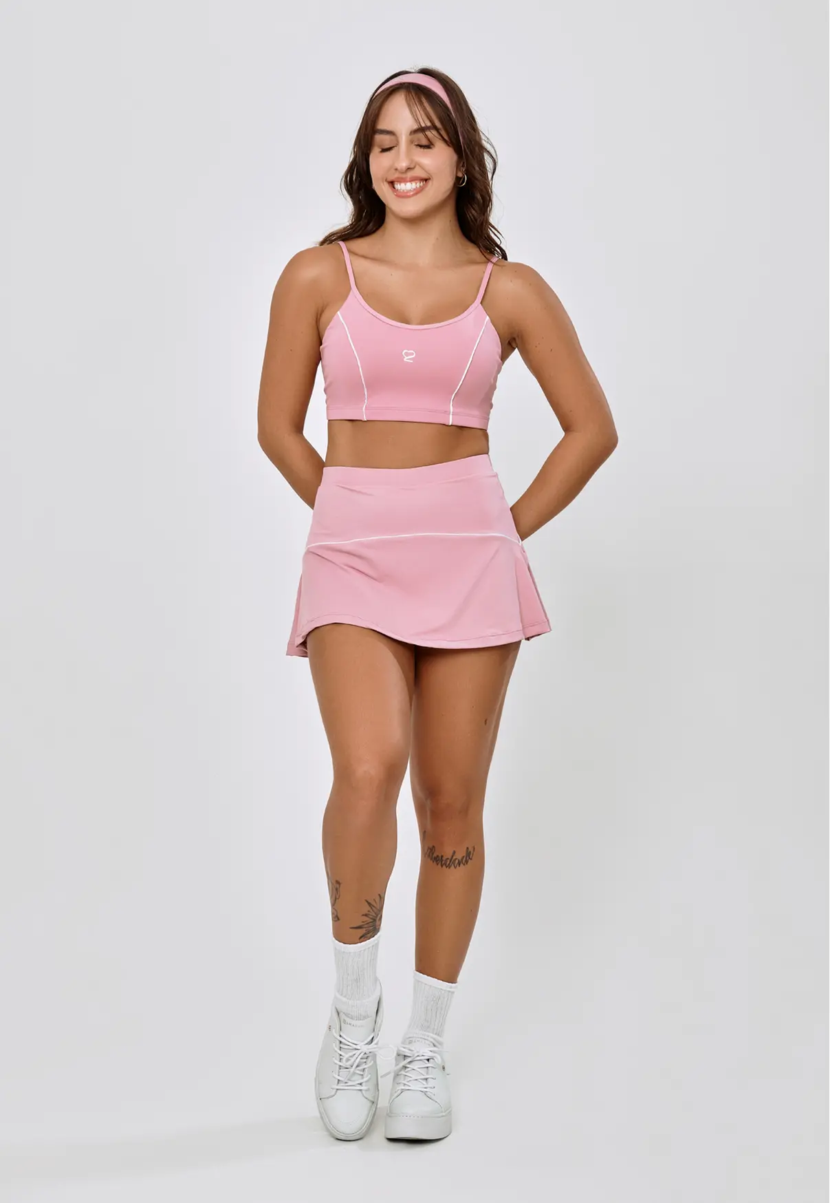 SHORT SAIA TENISTA ROSA QUARTZO