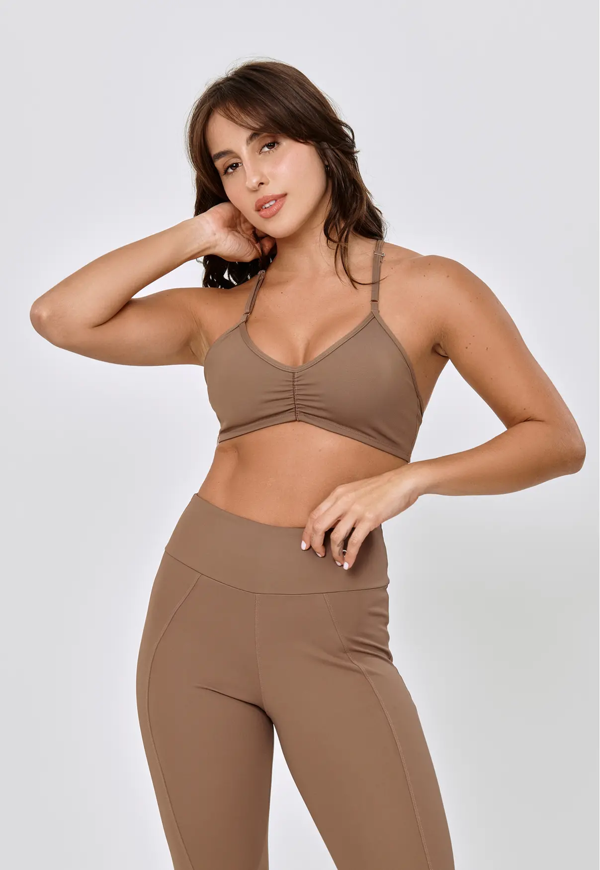 TOP FITNESS NADADOR COM ALÇAS REGULÁVEIS E FRENTE FRANZIDA - NUTS