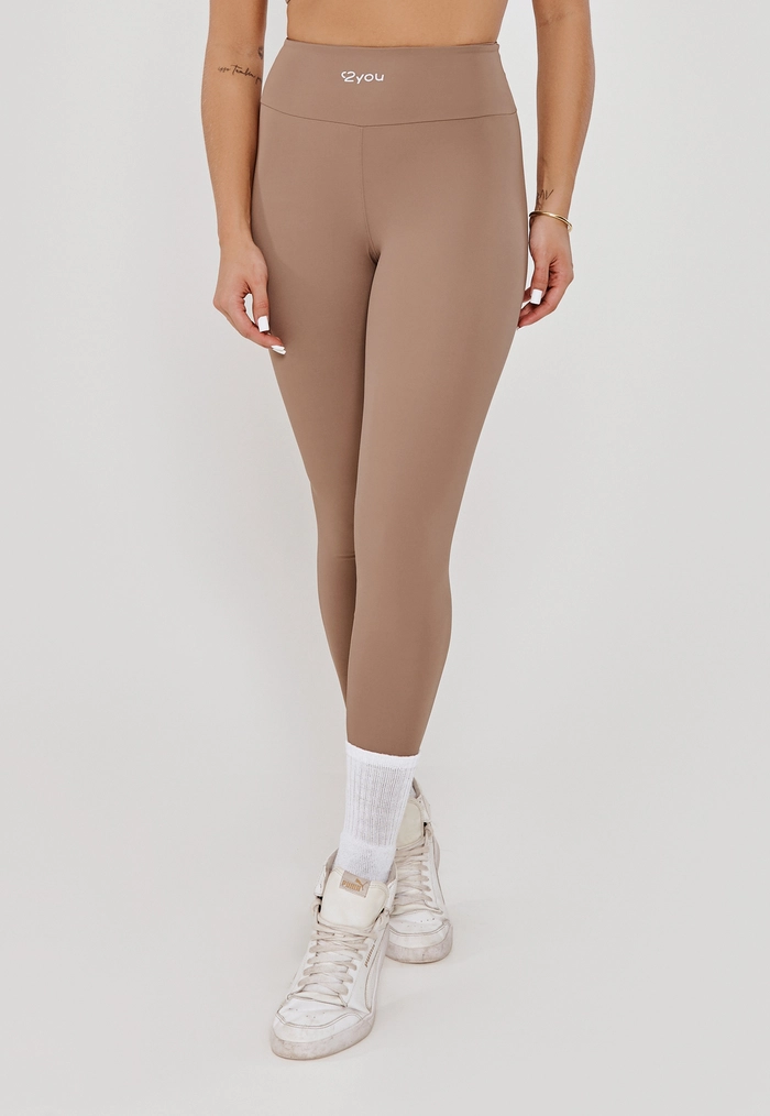 LEGGING BÁSICA SILK MEIO NUTS- POLIAMIDA FIO DUPLO