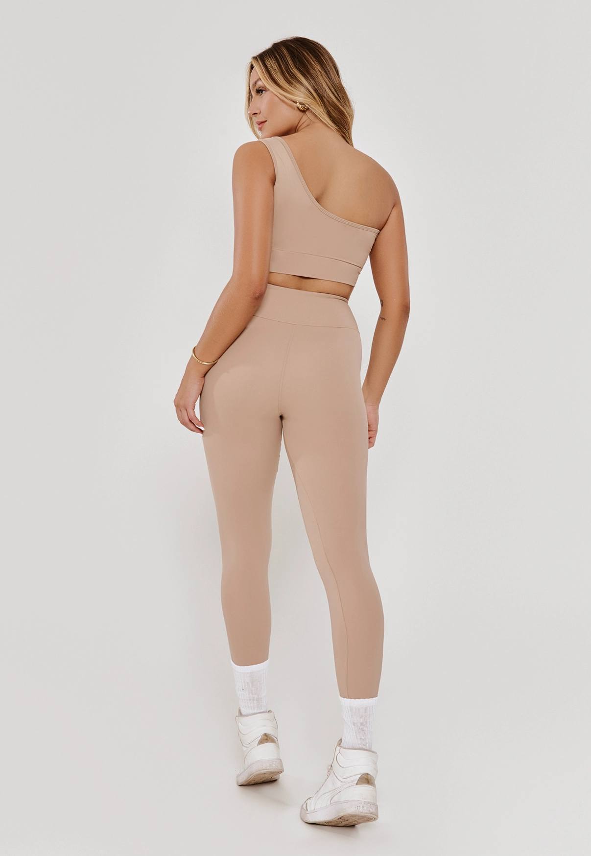 LEGGING BÁSICA SILK MEIO CHOCOLATE - POLIAMIDA FIO DUPLO