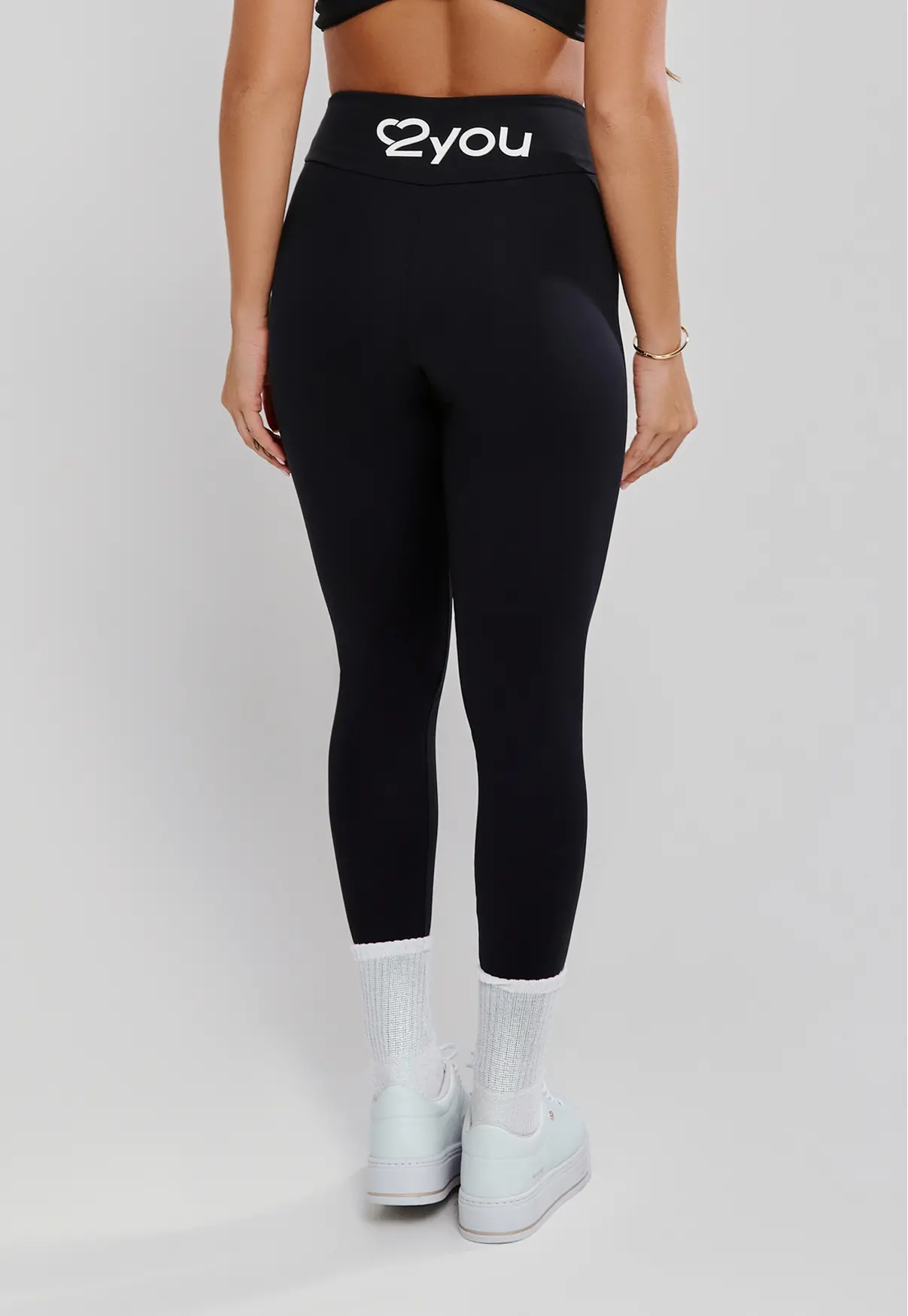 LEGGING CÓS ACENTUADO E SILK PRETO- POLIAMIDA FIO DUPLO