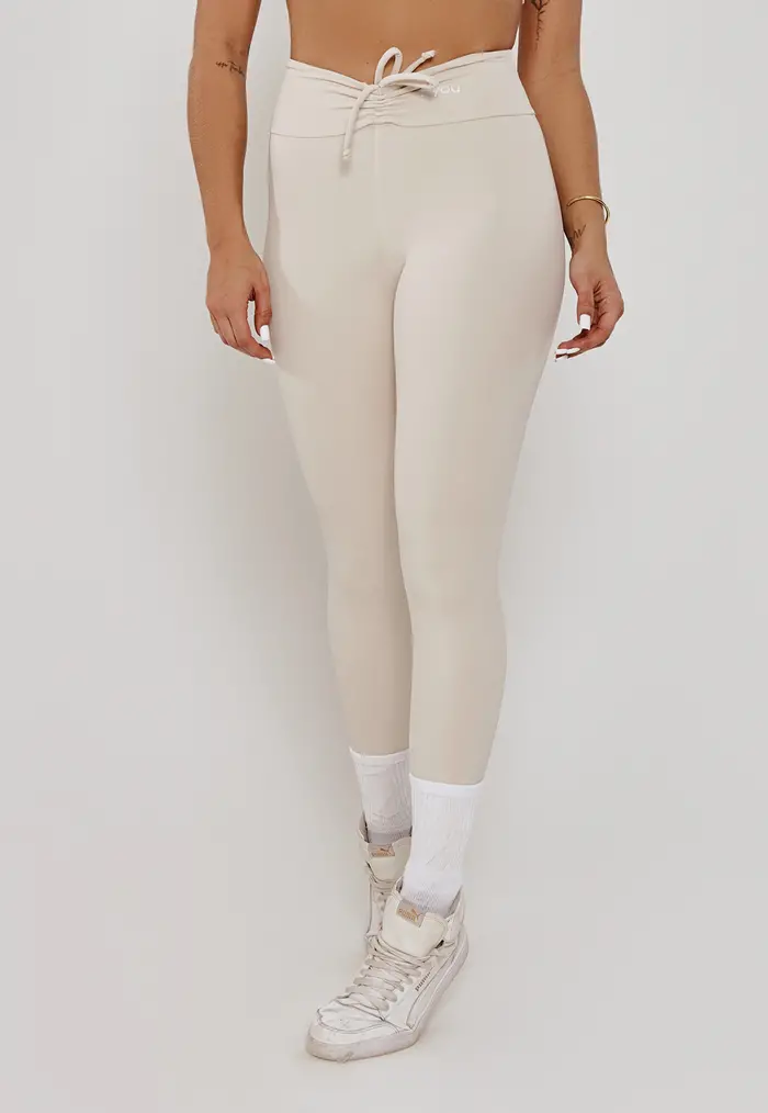 LEGGING CÓS FRANZIDO COM AMARRAÇÃO LUNA - POLIAMIDA FIO DUPLO