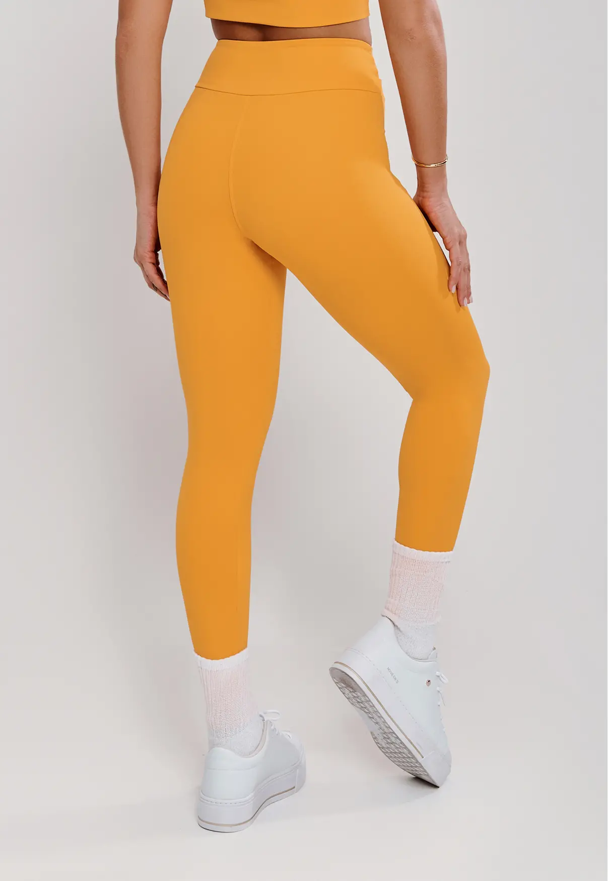 LEGGING CÓS CRUZADO LARANJA AMBAR - POLIAMIDA FIO DUPLO