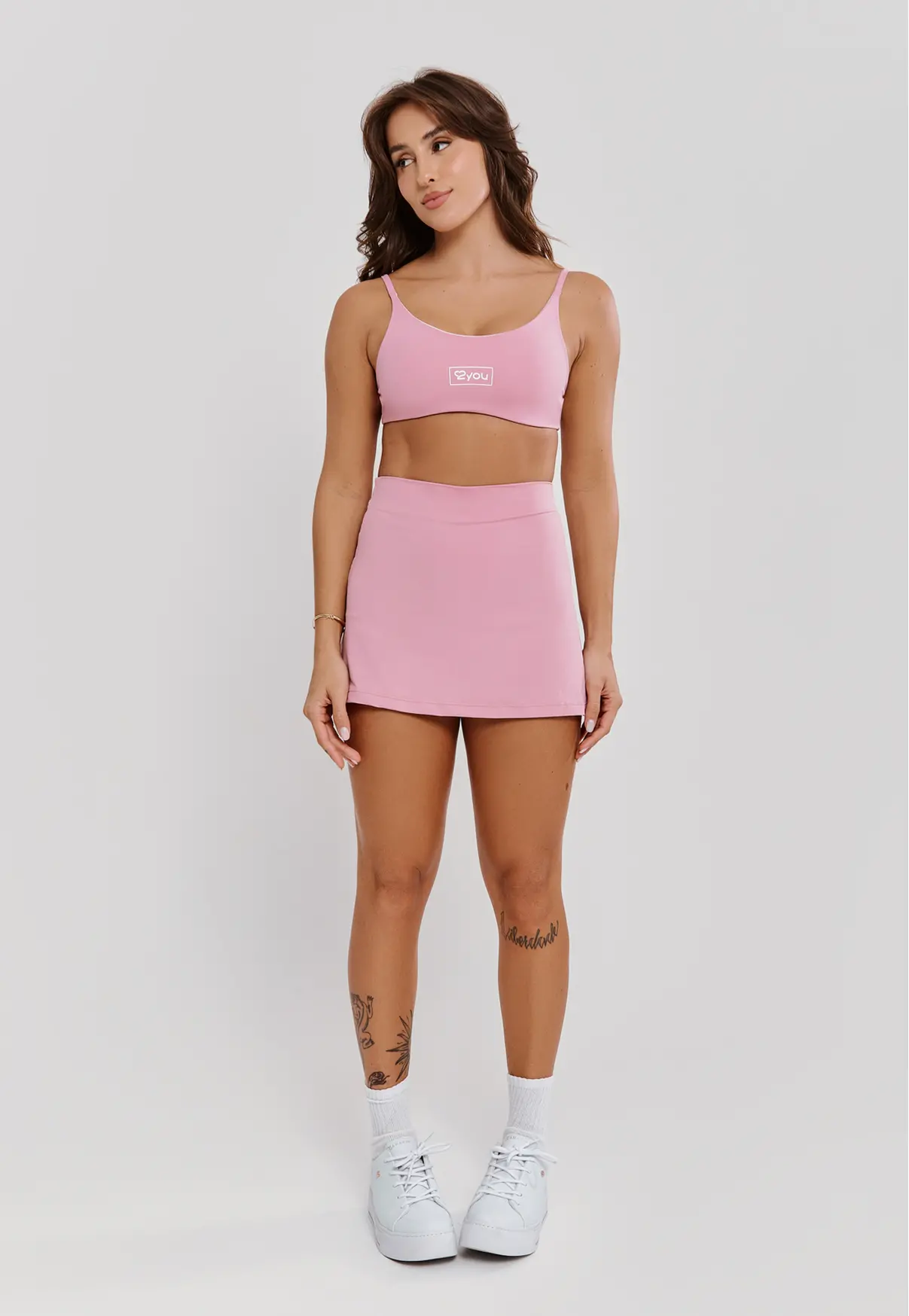 SHORT SAIA ROSA QUARTZO - POLIAMIDA FIO DUPLO