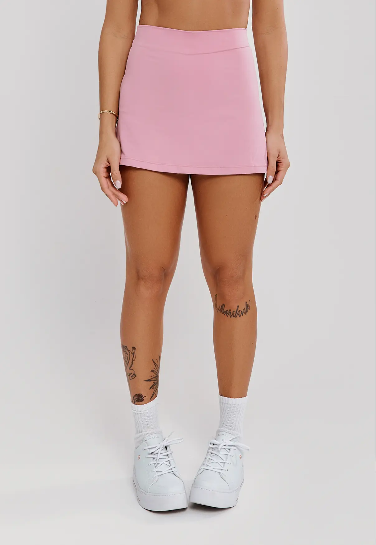 SHORT SAIA ROSA QUARTZO - POLIAMIDA FIO DUPLO
