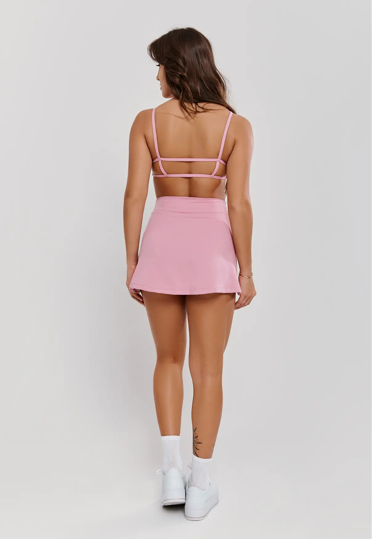 SHORT SAIA ROSA QUARTZO - POLIAMIDA FIO DUPLO