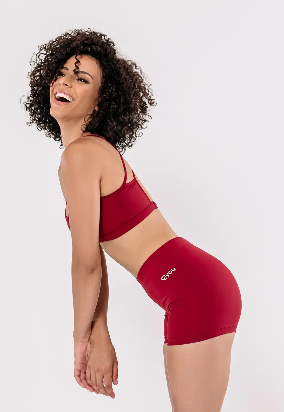 SHORT CROSSFIT VERMELHO VALENTINO - POLIAMIDA