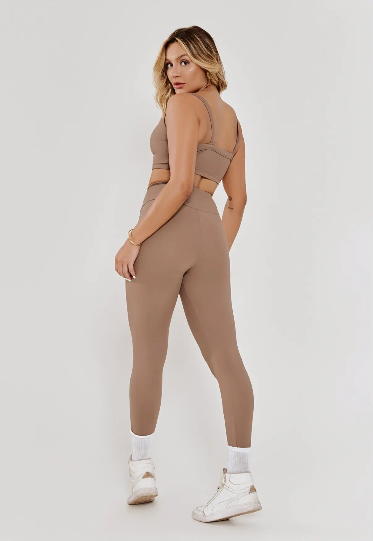 LEGGING CÓS ASSIMÉTRICO NUTS- POLIAMIDA FIO DUPLO