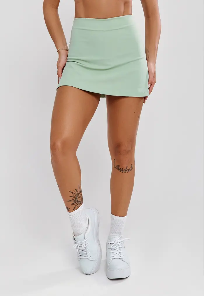 SHORT SAIA VERDE ALOE - POLIAMIDA FIO DUPLO