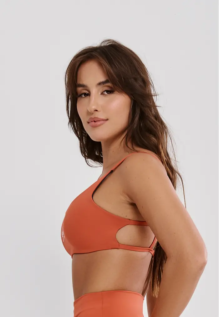 TOP FITNESS FEMININO CLEAN GIRL COSTA ABERTA POLIAMIDA - FOLK