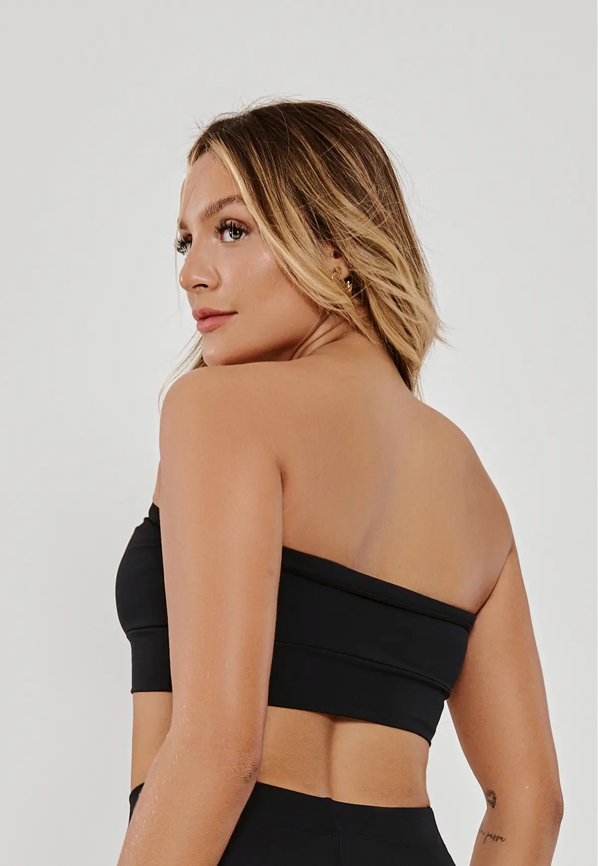 TOP FAIXA PRETO- POLIAMIDA FIO DUPLO