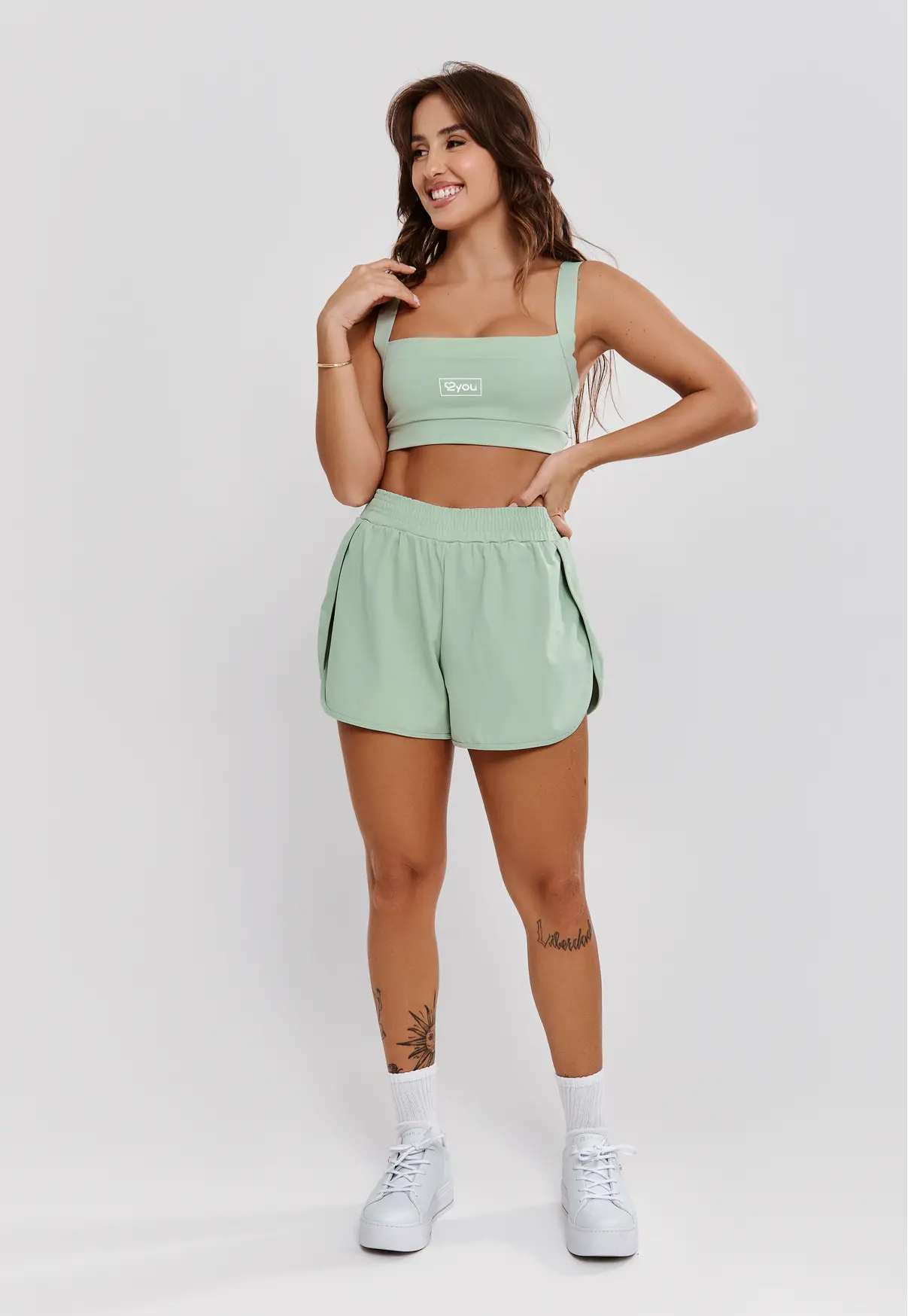 TOP FITNESS FEMININO SILK 2YOU POLIAMIDA- VERDE ALOE