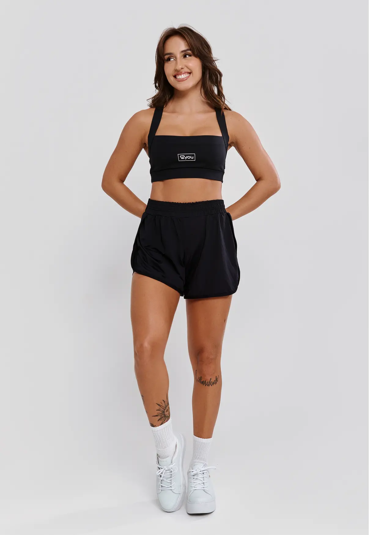 TOP FITNESS FEMININO SILK 2YOU POLIAMIDA- PRETO