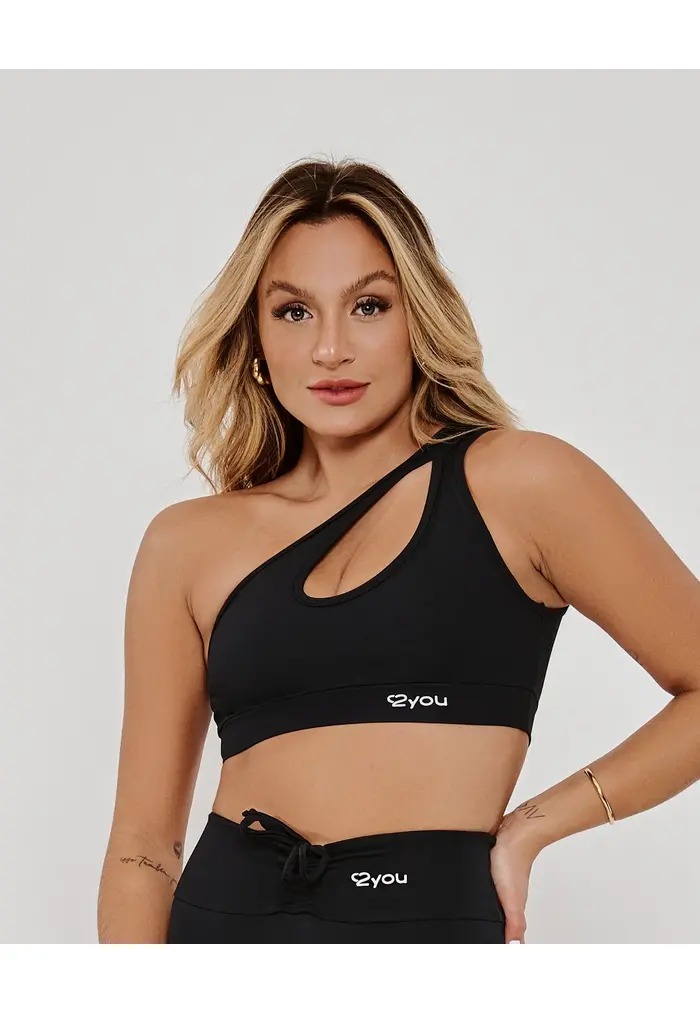 TOP GOTA PRETO- POLIAMIDA FIO DUPLO