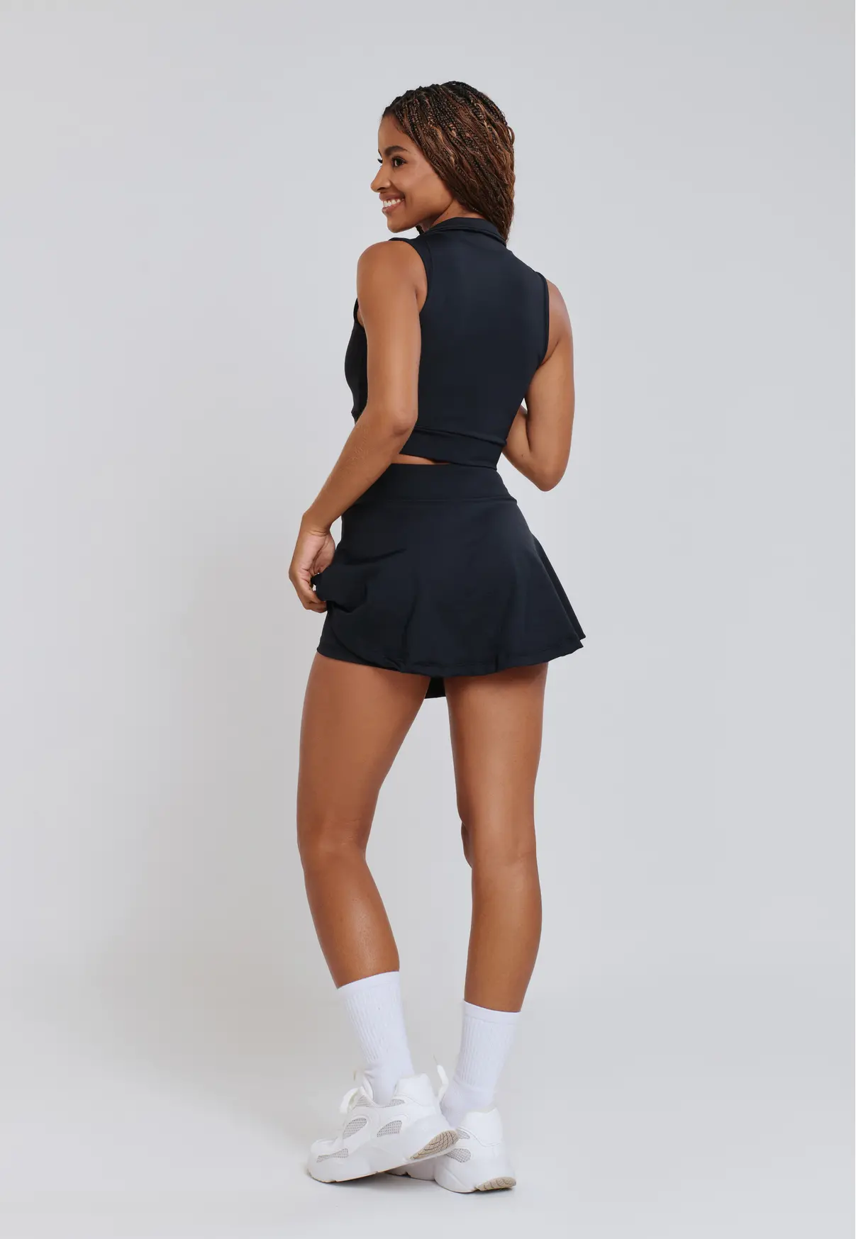 SHORT SAIA GODÊ POLIAMIDA PRETO