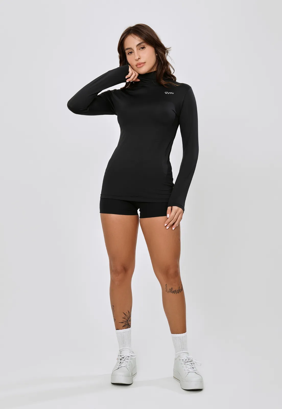 BLUSA TÉRMICA COM UV+50 E TECNOLOGIA ANTIBACTERICIDA GOLA ALTA